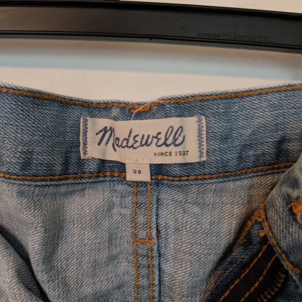Madewell blue jean shorts